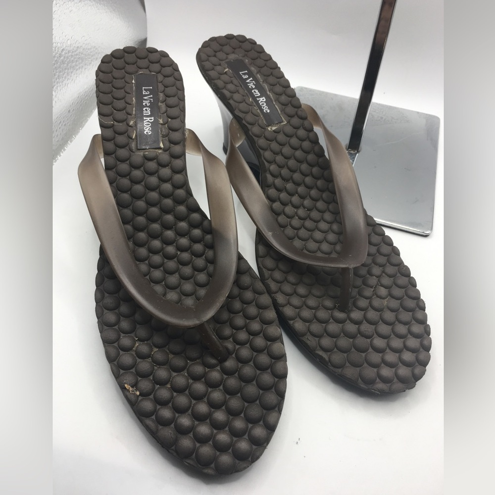 Brown La Vie En Rose Platform/wedge Shoe